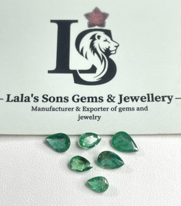 Émeraude zambienne 100% naturelle, taille poire, couleur verte, tailles variées, qualité supérieure, pierre précieuse en vrac pour la fabrication de bijoux au meilleur prix - Product Image 5