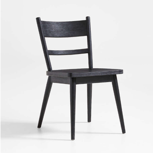 Modern Solid Wood Restaurant Dining <b>Chair</b> High Quality Natural Rattan Finish for Restaurant Hotel Apartment Black Color - Product Image 1