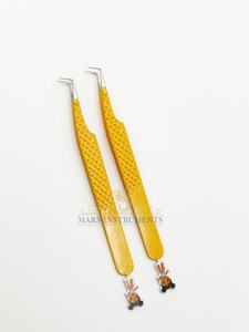 Extensions de cils Bratz de poupée CNC de couleur orange à 90 degrés en acier inoxydable, fibre de précision antistatique - Product Image 2