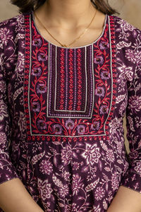 Robe Anarkali en rayonne de qualité supérieure fabriquée en Inde avec dupatta, imprimé de table, broderie de séquence, tenue de fête, ensemble kurta - Product Image 5