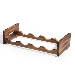 Support de stockage de vin en bois classique pour cuisine décoration de la maison table à manger champagne vin présentoir support bar en gros - Product Image 1