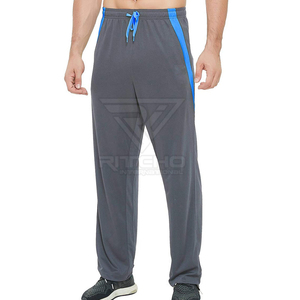 Pantalons pour hommes décontractés professionnels en stock, logo personnalisé, coupe droite, mi-léger, 100% coton, séchage rapide, respirant, été - Product Image 2