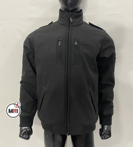 เสื้อแจ็กเก็ตผู้ชายกันลมและกันน้ำมีกระเป๋าหลายช่องพร้อมซิปคอเต่าสำหรับฤดูหนาว - Product Image 2