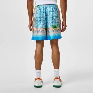 Shorts d'extérieur pour hommes avec tissu durable Shorts en maille athlétique pour un confort rafraîchissant Shorts en coton décontractés avec cordon de serrage à la taille - Product Image 6