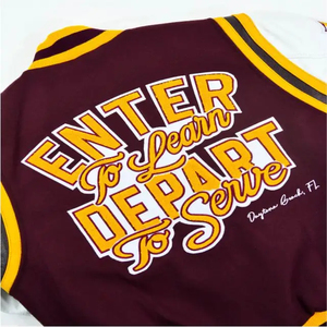 2024 New Fashion Design Baseball <b>Jacket</b> Loose Plush Embroidery Letter Men Custom Street Varsity Men's <b>Jackets</b> - Product Image 4