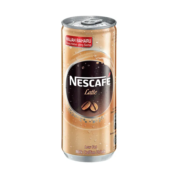 Банки Nescafe латте готовые к употреблению RTD растворимый кофе 240 мл x 24 банки