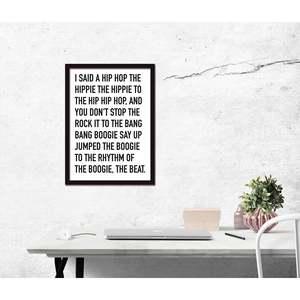 Impresión artística de Hip Hop - 'I Said a Hip Hop' con la imagen de Sugarhill Gang en papel - Product Image 1