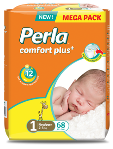 Couche-culotte jetable Midi pour bébé unisexe No.3 Matériau en pulpe de coton super absorbant de haute qualité-Couches pour bébé Perla - Product Image 4