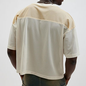 Camiseta de fútbol americano de malla de alta calidad impresa personalizada OEM al por mayor nueva llegada tejida de talla grande para hombre transpirable - Product Image 2