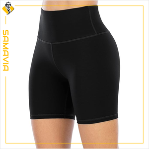 SAMAVIA Short d'entraînement à fort impact pour femme de qualité durable avec décoration à motif respirant évacuant l'humidité OEM/ODM - Product Image 1