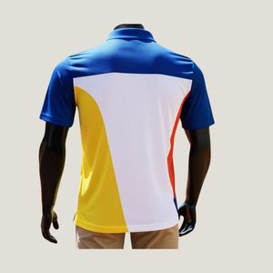 Coton et polyester de luxe pour hommes pour T-shirt polo Chemise de golf brodée personnalisable avec design de luxe décontracté de style solide - Product Image 6