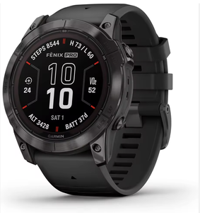 สมาร์ทวอทช์คุณภาพสูง Fenix 7X Pro ขนาด 51 มม. สีเทาคาร์บอน ตัวเรือนไทเทเนียม DLC พร้อมฟังก์ชันชาร์จพลังงานแสงอาทิตย์ - Product Image 4