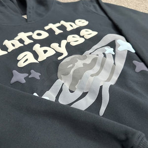 Sudaderas con capucha gruesas de peso pesado en blanco de 230 gramos de tela saludable para hombres, sudaderas con capucha con logotipo estampado personalizado para hombres y mujeres - Product Image 4