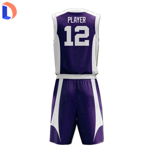 ชุดบาสเก็ตบอลแบบกลับด้านได้ คุณภาพสูง ปี 2022 ระบายอากาศได้ดี ป้องกันแบคทีเรีย แห้งเร็ว ดีไซน์เปล่าสำหรับออกแบบสไตล์ส่วนตัว - Product Image 6