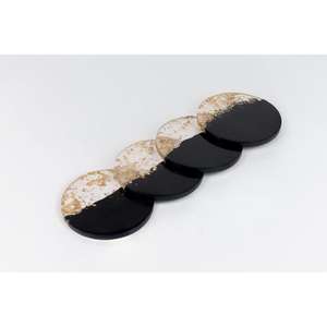 แผ่นรองแก้วเรซิ่นทรงกลม สำหรับวางแก้วชา กาแฟ ตกแต่งโต๊ะอาหาร สไตล์เอเชียเซน สามารถปรับแต่งได้ - Product Image 2