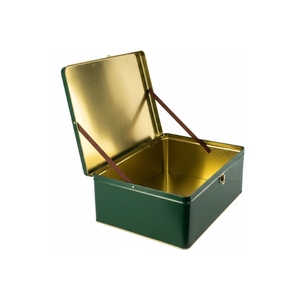 Rectangular Custom Tin Plate <b>Box</b> with Lock <b>Gift</b> Packaging for Chocolate <b>Cookies</b> Skin Care & Makeup - Product Image 2