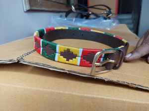 Ecuestre de alta calidad, tambor vegetal teñido de cuero Argentino hecho a mano, cinturón de jinete Polo/cinturón Gaucho, equipo de caballo - Product Image 4