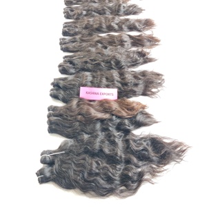 Fabricant indien 100% Paquets alignés sur les cuticules vierges Remy Temple Deep Wave Extensions de cheveux humains de couleur naturelle - Product Image 5