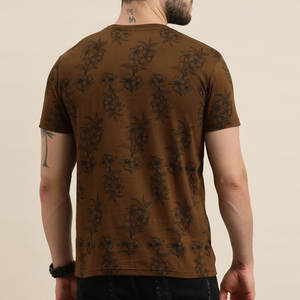 Recién llegado, camiseta de lavado ácido para hombre, patrón de estampado único, secado rápido, 100% algodón, tela cómoda, atuendo para hombre - Product Image 2