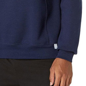 Bleu marine couleur Oem échantillon fabricant hommes sweat 100% coton léger Logo personnalisé impression hommes sweats respirants - Product Image 6