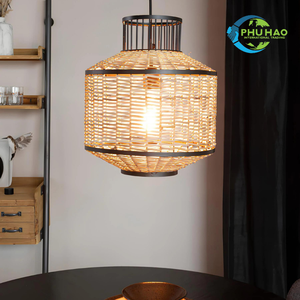 Ilumine su espacio con exquisitas farolillos de bambú de ratán: Elegancia de inspiración japonesa con forma de lámpara de Vietnam - Product Image 5