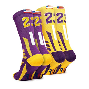 Calcetines Gruesos de Algodón para Hombre/Unisex al por Mayor OEM, Calcetines Deportivos de Secado Rápido Antideslizantes de Spandex/Poliéster para Invierno, Correr, Béisbol 2026 - Product Image 5