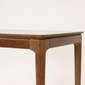 Escritorio de Oficina Moderno SINTERIOR de 120 cm, Madera de Nogal, con Cajón, Minimalista, para Hogar/Oficina/Estudio, Ecológico y Duradero - Product Image 3