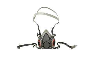 Masque respiratoire demi-visage réutilisable 3M 6200 en TPE avec ajustement confortable pour la protection contre les particules et les gaz - Product Image 2