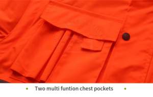 Chaqueta de trabajo de alta visibilidad de doble cara para hombre, abrigo de invierno con forro de felpa Softshell rojo, ropa de seguridad reflectante cálida sólida - Product Image 4