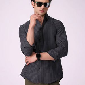 Camisas a cuadros populares de algodón primavera con botones forrados de manga larga para hombre personalizadas camisas de hombre de talla grande de color 100% algodón - Product Image 1