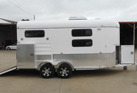 Remorque porte-chevaux 2HAL-C Ultimate pour 2 chevaux, chargement oblique, avec logement, à vendre à prix abordable