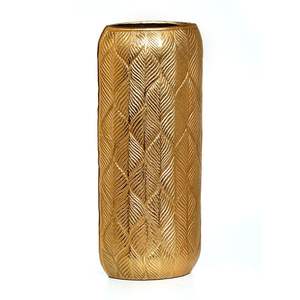 Florero de metal decorativo de mesa de tamaño mediano con diseño de bloque moderno hecho a mano de aluminio de lujo para la decoración del hogar de la boda - Product Image 3