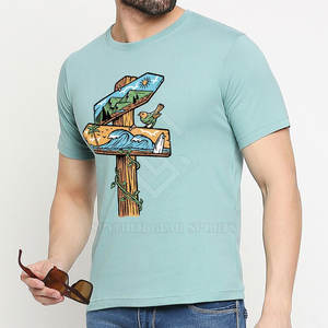 T-shirts imprimés pour hommes de qualité supérieure, coupe classique, respirants, écologiques, séchage rapide, polyester/coton - Product Image 4