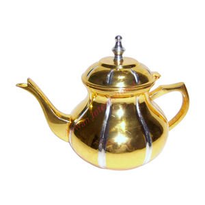 Tetera de latón con ornamentación de escritura de cobre, gama prémium, venta global - Product Image 5