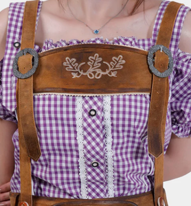 High Quality Goat Suede <b>Leather</b> Bavarian <b>Shorts</b> For <b>Women</b> Custom <b>Shorts</b> For <b>Women</b> - Product Image 4