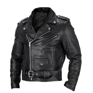 เสื้อแจ็คเก็ตปั่นจักรยานหนังแท้สีน้ำตาลดำสำหรับขี่มอเตอร์ไซด์ปรับแต่งโลโก้ได้ขนาดพิเศษผลิตจากโรงงาน - Product Image 1