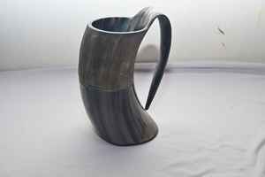 Meilleure qualité Buffalo Horn Tumbler 1L Capacité Personnalisable Inde Viking Horn Mug Tankard pour Club Parties pour Café - Product Image 4