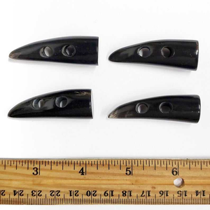 Cuerno de búfalo ecológico natural 100%, diseño moderno hecho a mano para accesorios de ropa, tamaño personalizado - Product Image 2