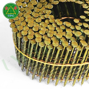 Clous hélicoïdaux de 1-1/4 "X 0.083" tige en acier à revêtement jaune lisse pour la fabrication de palettes 14000pcs clous hélicoïdaux de meilleure vente OEM - Product Image 6