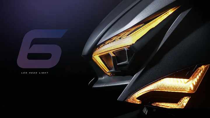 4 Eyes LED Motorcycle Headlamp Natural White Daytime Running Lamp With Turn Indicator Designed for Yamaha Cygnus X