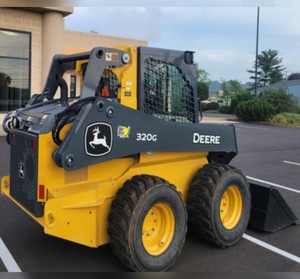 Offre d'usine de chargeur de machines de terrassement/moins cher de haute qualité 2022 JD Skid Steers 320G couleur jaune à vendre - Product Image 6