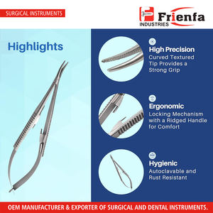 ที่ใส่เข็ม Castroviejo 3ชิ้น5.5นิ้วโค้งพร้อมล็อค - Product Image 4