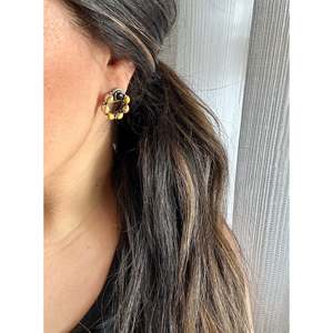 Southwest Handmade Multi Stone Sterling Silver Stud <b>Earrings</b> - Product Image 2