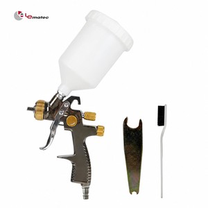Pistolet à air comprimé Lematec Hvlp, buse de 1,3 mm, gobelet de 600 cc, alimentation par gravité, pour la peinture, le travail du bois et la menuiserie - Product Image 5
