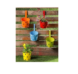 Pot de jardinière en métal de haute qualité pour la décoration de la maison pot de jardinière en métal de revêtement de couleur différente pour la décoration de balcon - Product Image 4