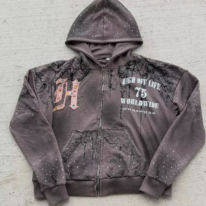 OEM Customizable <b>100</b>% High Quality Men's Classic Pullover Hoodie 280-300 Gsm Fleece (Cotton-<b>Polyester</b> Blend) Digital Lined - Product Image 1