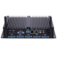 Komputer Desktop Embedded Industri Mootek Core I5 Intel Mini PC Layar VGA RAM 4G Sistem Operasi Linux Antarmuka RS232 Aluminium Stok Tersedia
