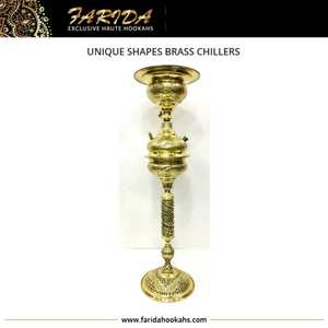 Cachimbas de Alta Calidad Estilo Egipcio Farida Mini Tall Chillers, Accesorios de Lujo para Narguile, Hechas a Mano en Latón, Venta al por Mayor - Product Image 2