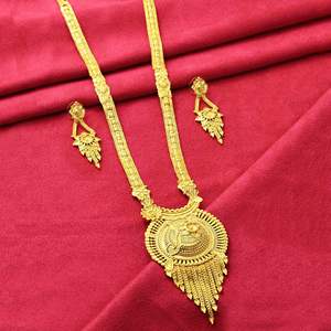 ขายส่งชุดเครื่องประดับยาวแฟชั่นไมโครโกลด์14K 18K 24K ชุดเครื่องประดับยาวสำหรับงานแต่งงานแบบดั้งเดิมชุดเครื่องประดับทรงยาว - Product Image 1