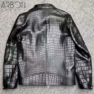 เสื้อแจ็กเก็ตหนังเนื้อแฟชั่นสำหรับผู้ชายเสื้อแจ็กเก็ตหนังคุณภาพระดับพรีเมียมดีไซน์ทันสมัยมีซิป - Product Image 2